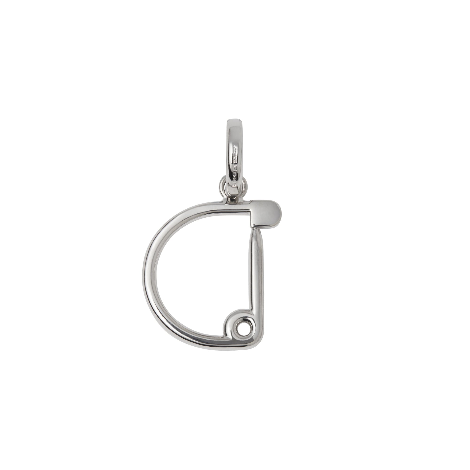 Bijou alphabet « d » façon épingle à kilt - Palladio