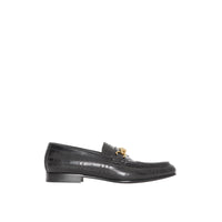 BLACK Mocassins The Link en cuir perforé