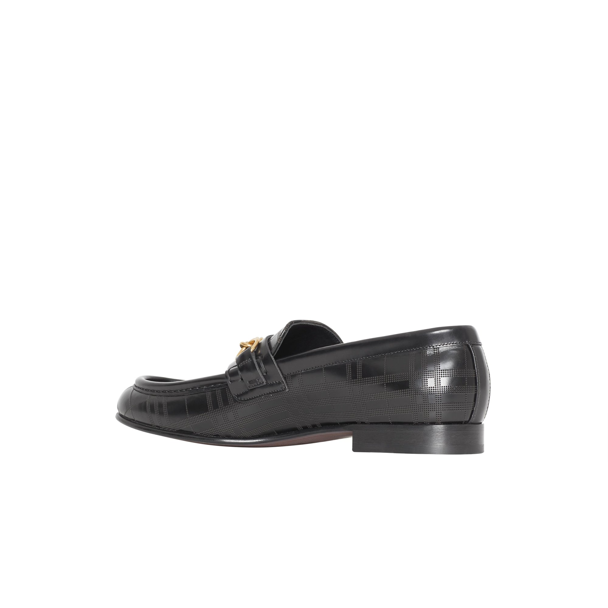 BLACK Mocassins The Link en cuir perforé