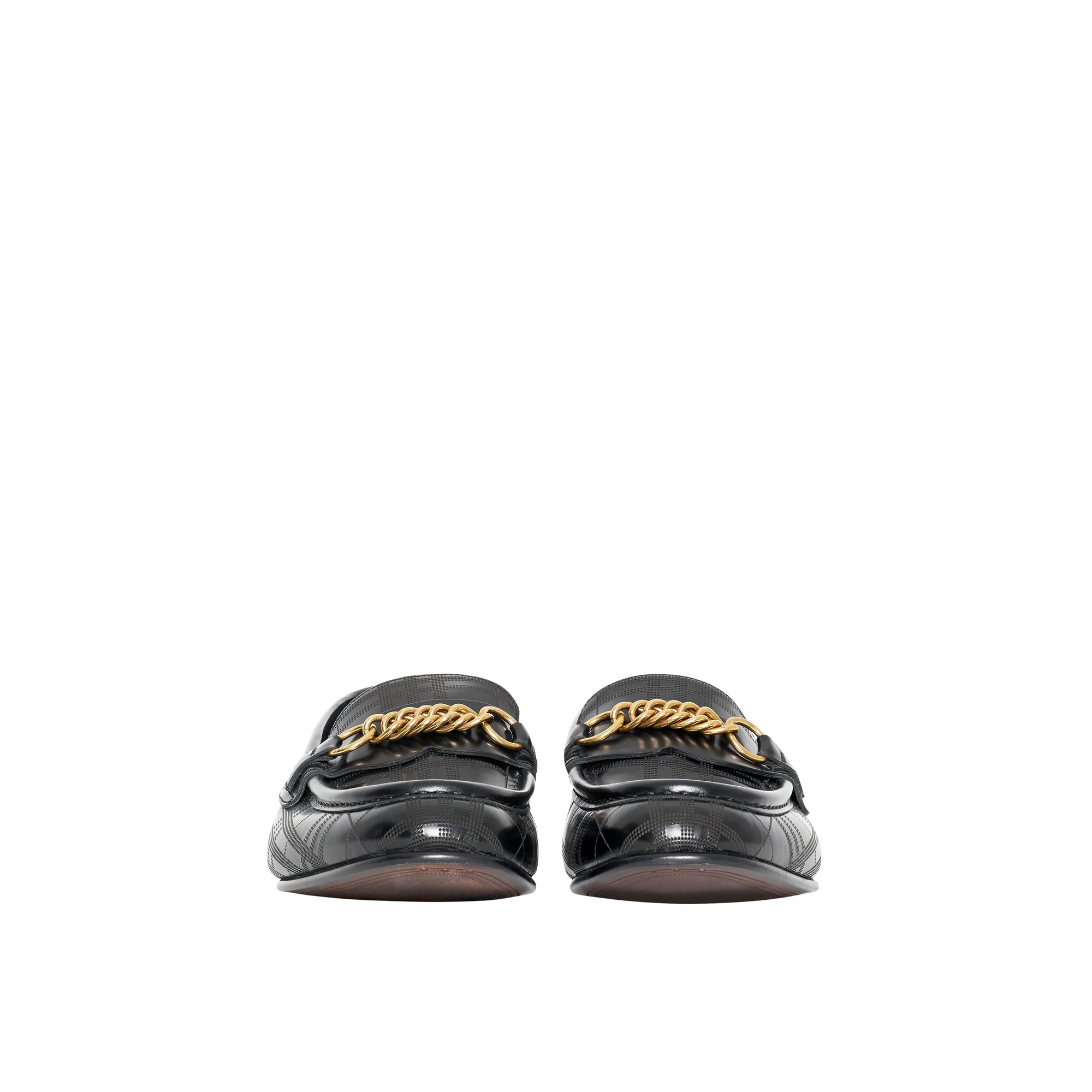 BLACK Mocassins The Link en cuir perforé