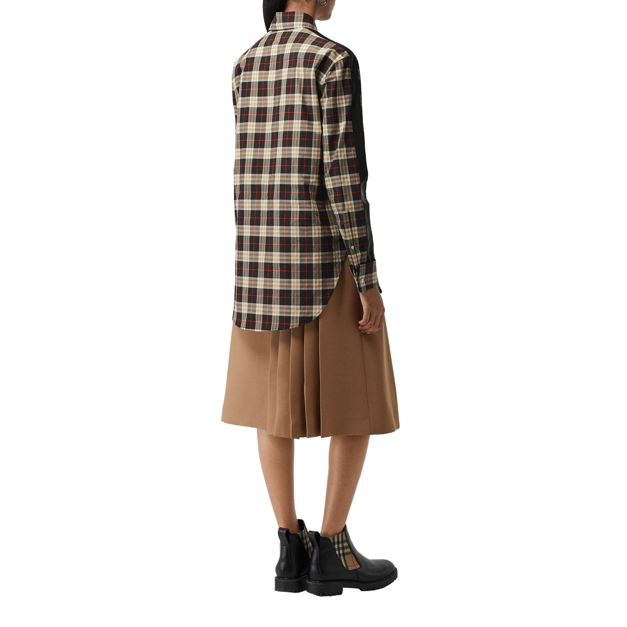 MIDNIGHT IP CHK Chemise en coton à motif check et rayures