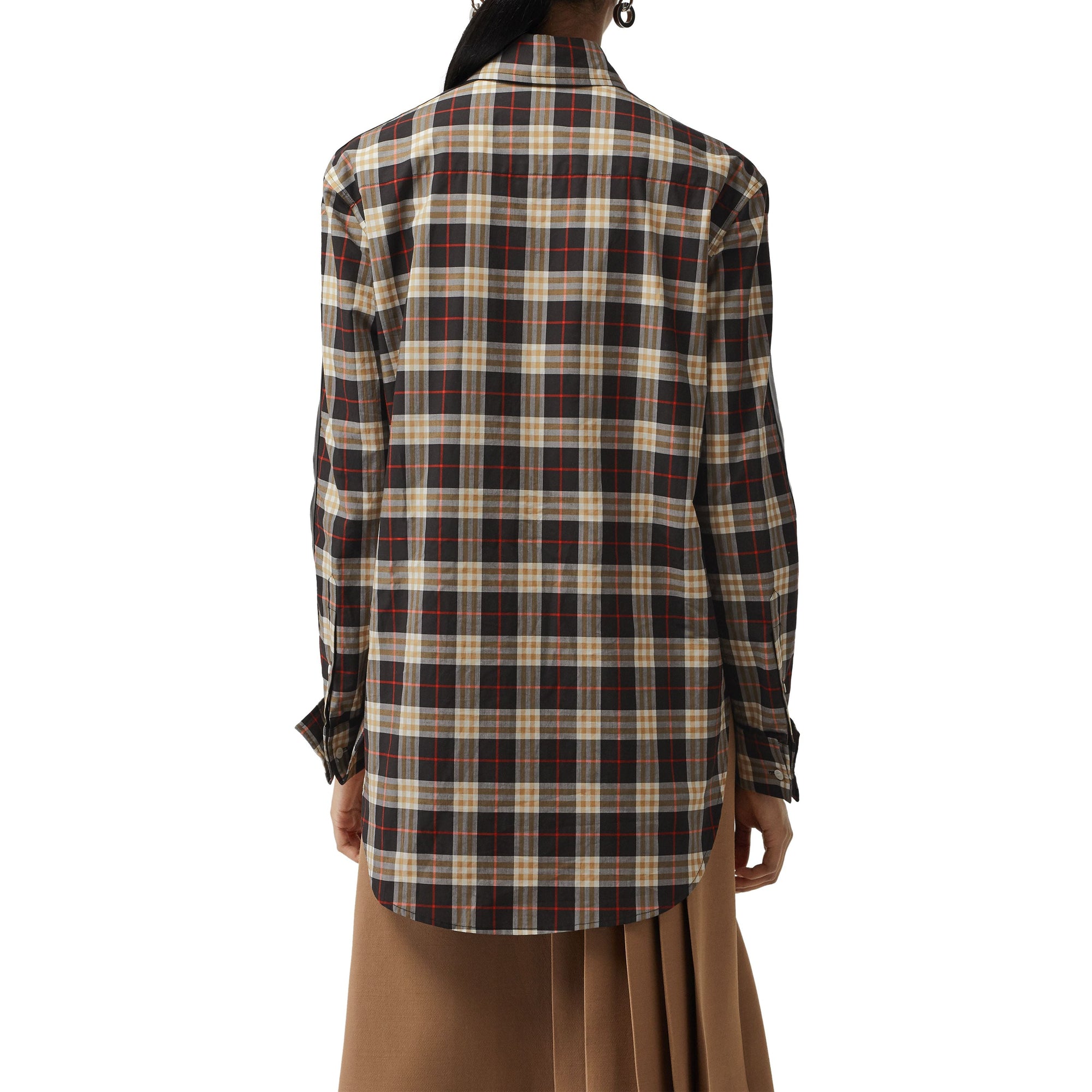 MIDNIGHT IP CHK Chemise en coton à motif check et rayures