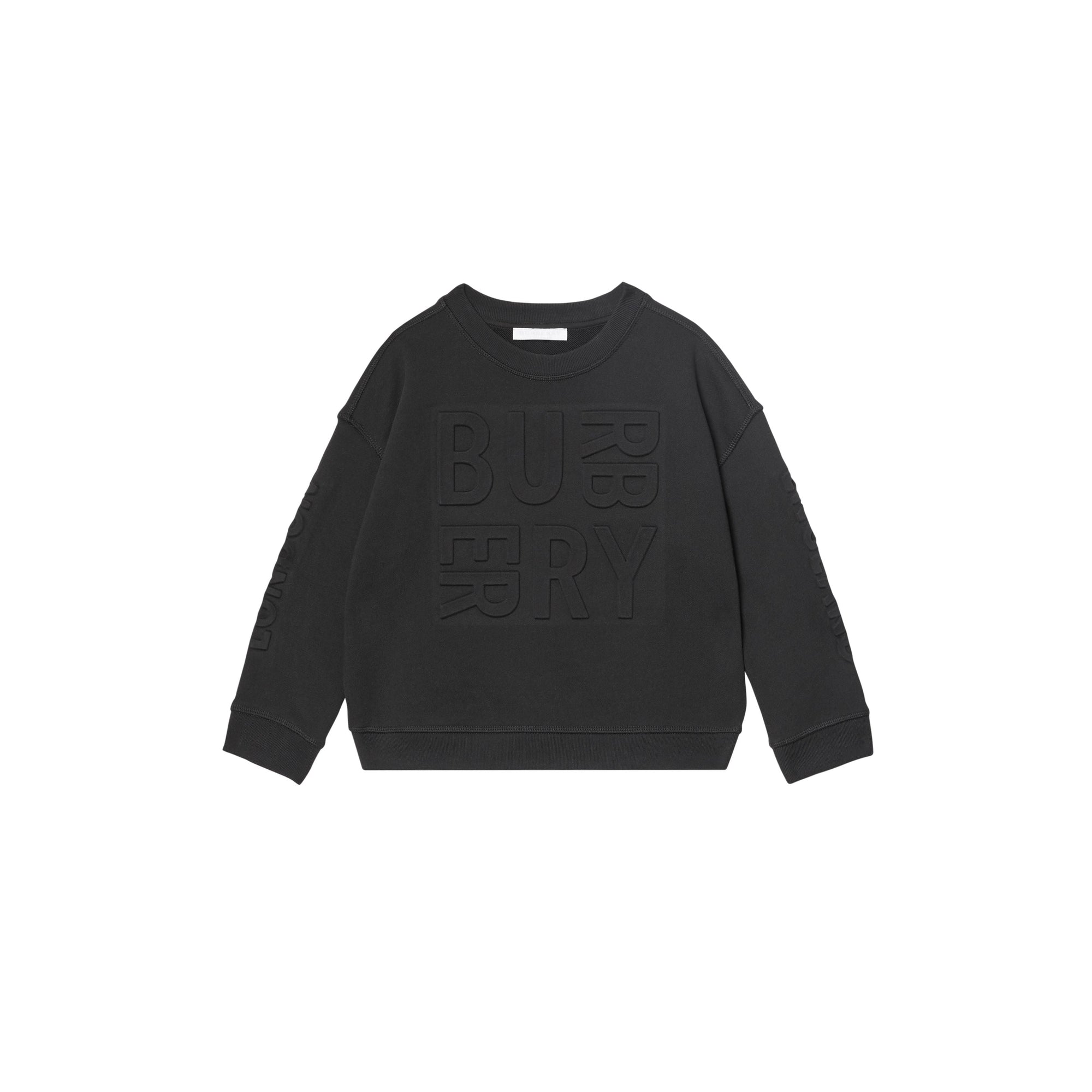 BLACK Sweat-shirt en coton avec logo estampé