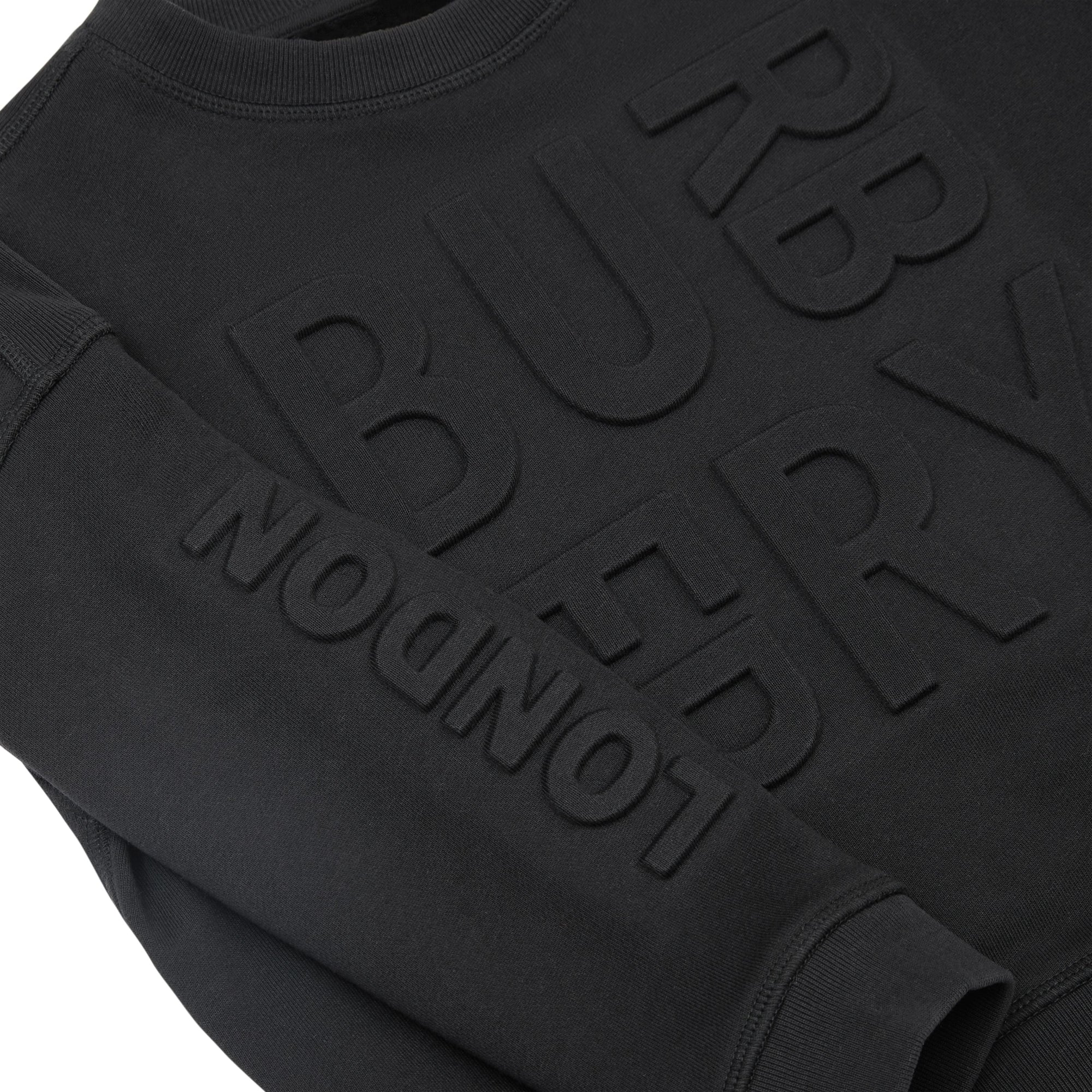 BLACK Sweat-shirt en coton avec logo estampé