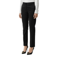 Pantalon tailleur droit en laine - Noir