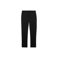 Pantalon tailleur droit en laine - Noir