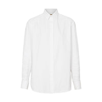 WHITE Chemise habillée en coton à motif floral brodé