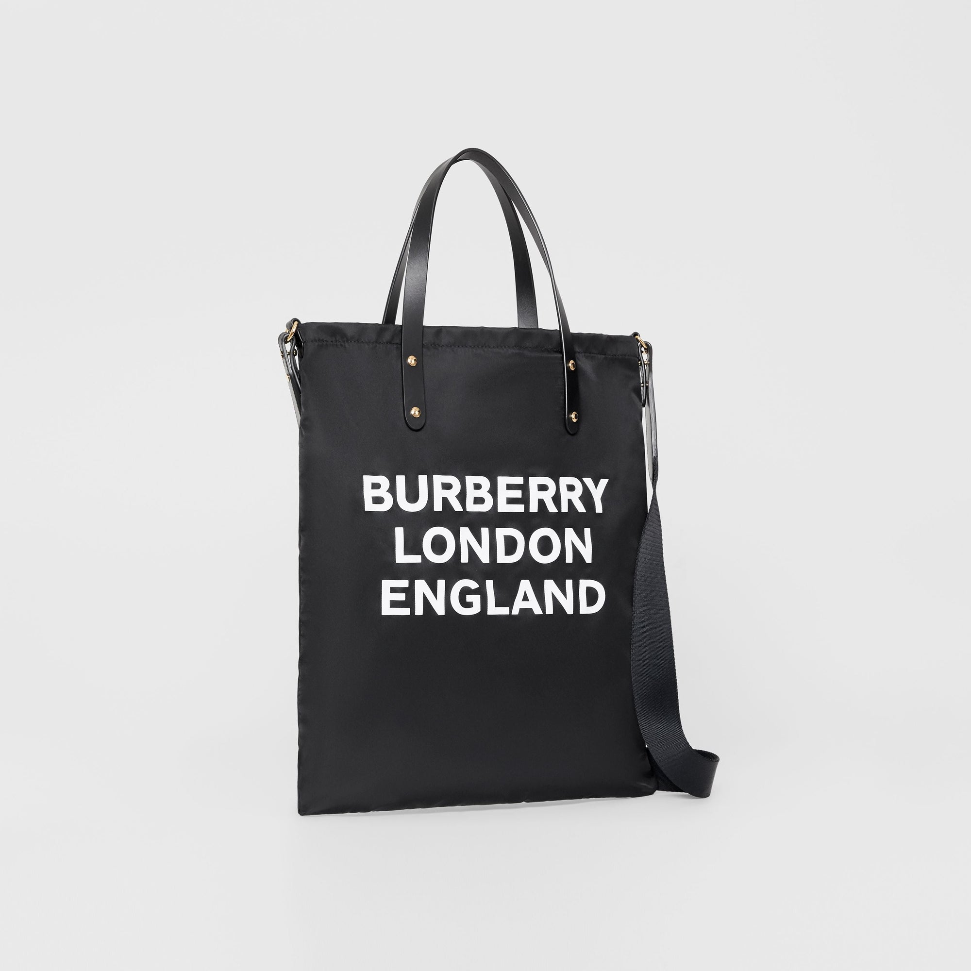BLACK Sac tote en nylon à logo