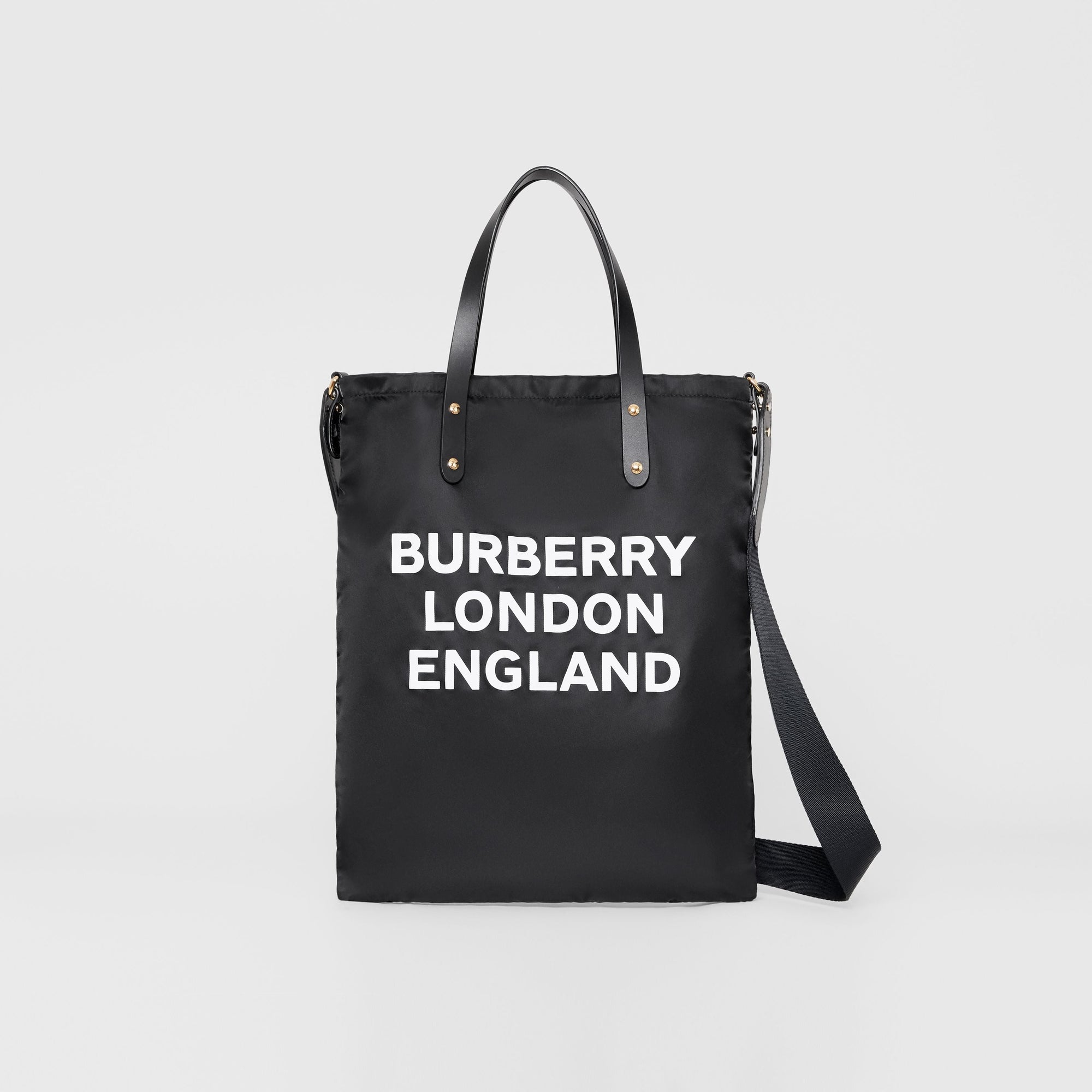 BLACK Sac tote en nylon à logo