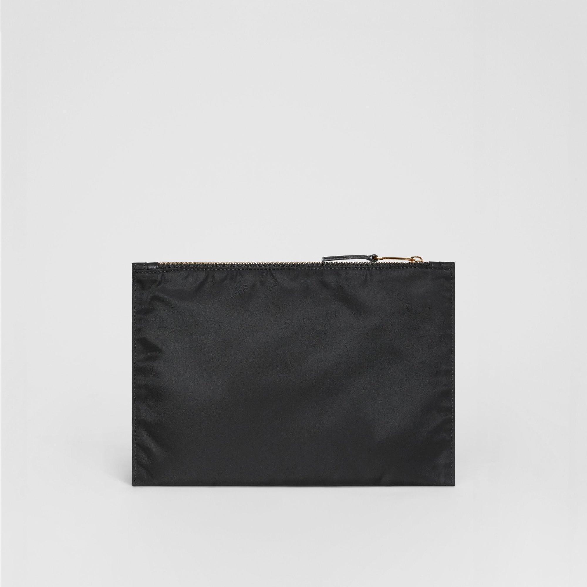 Pochette en nylon à logo - Noir