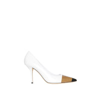 OPTIC WHITE/BLACK Escarpins en cuir avec ruban adhésif
