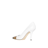 OPTIC WHITE/BLACK Escarpins en cuir avec ruban adhésif
