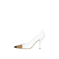 OPTIC WHITE/BLACK Escarpins en cuir avec ruban adhésif