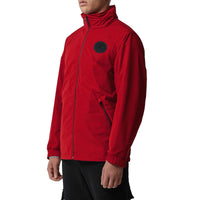 MILITARY RED Veste en taffetas à mémoire de forme avec capuche repliable