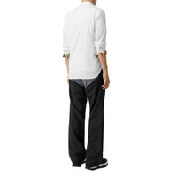 WHITE Chemise en popeline de coton extensible