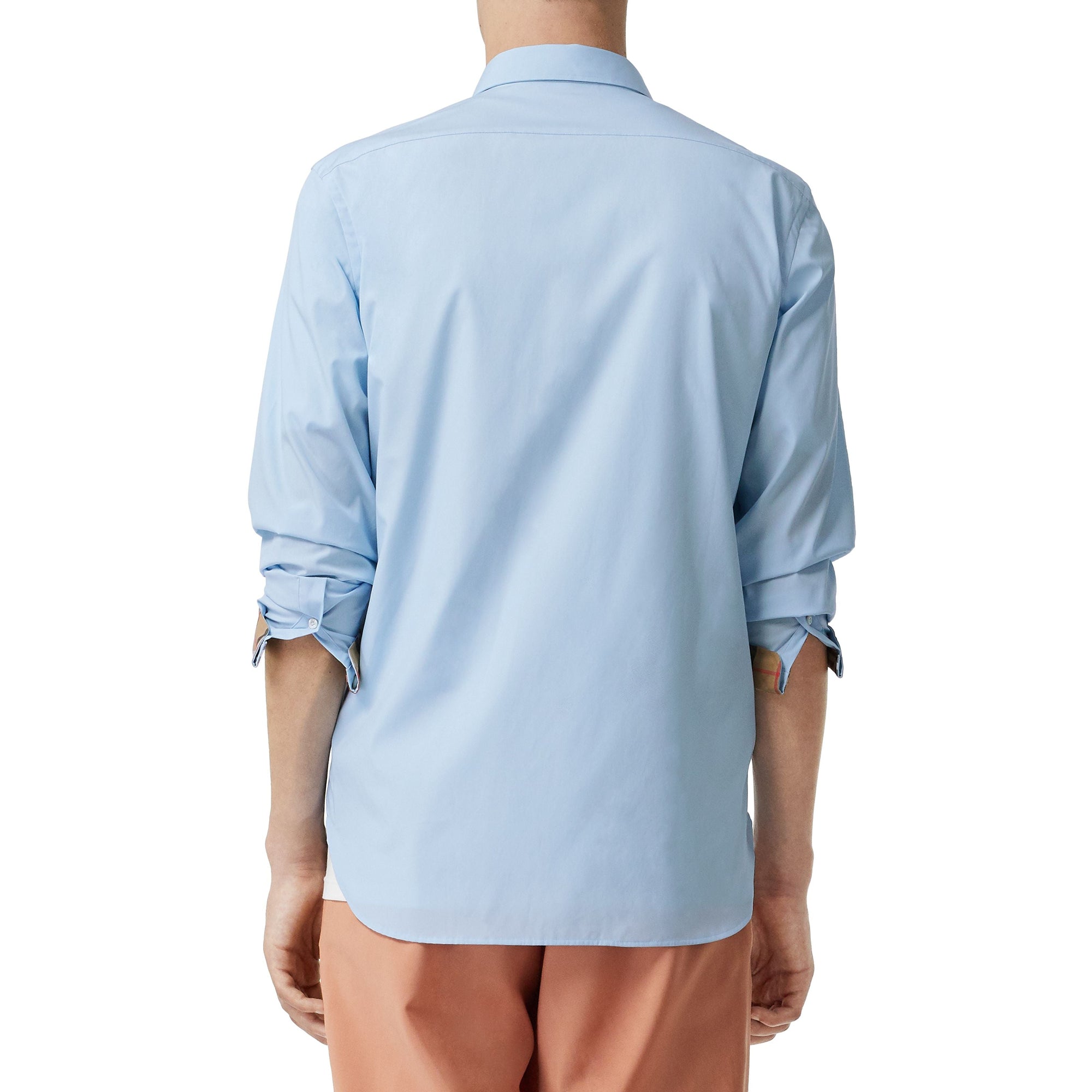 PALE BLUE Chemise en popeline de coton extensible
