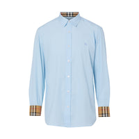PALE BLUE Chemise en popeline de coton extensible