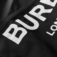 BLACK Veste à capuche en nylon léger avec logo