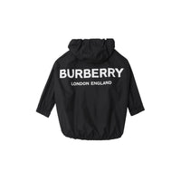 BLACK Veste à capuche en nylon léger avec logo