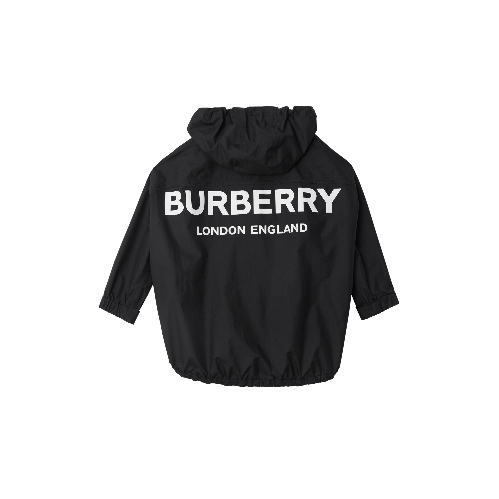BLACK Veste à capuche en nylon léger avec logo