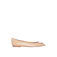 NUDE BLUSH Chaussures plates The D-ring en cuir