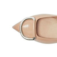 NUDE BLUSH Chaussures plates The D-ring en cuir