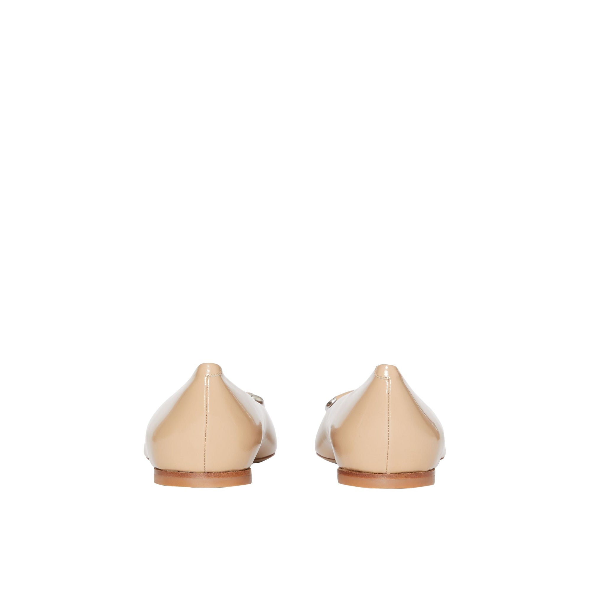 NUDE BLUSH Chaussures plates The D-ring en cuir