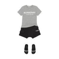 GREY MELANGE T-shirt en coton avec logo