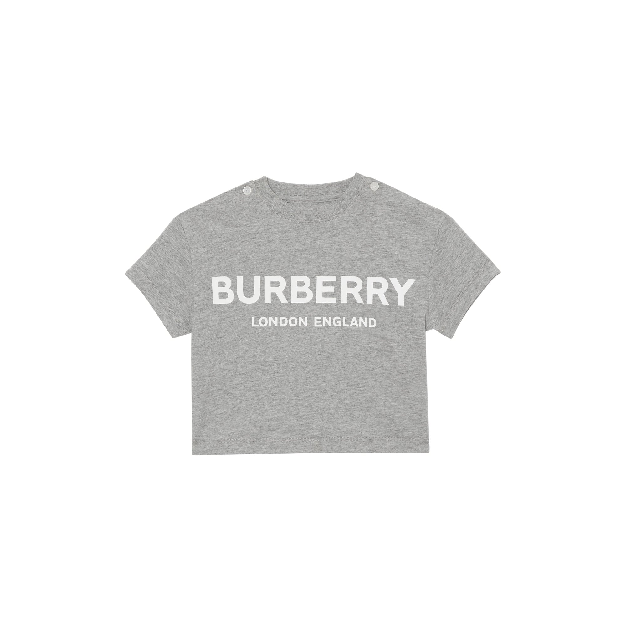 GREY MELANGE T-shirt en coton avec logo