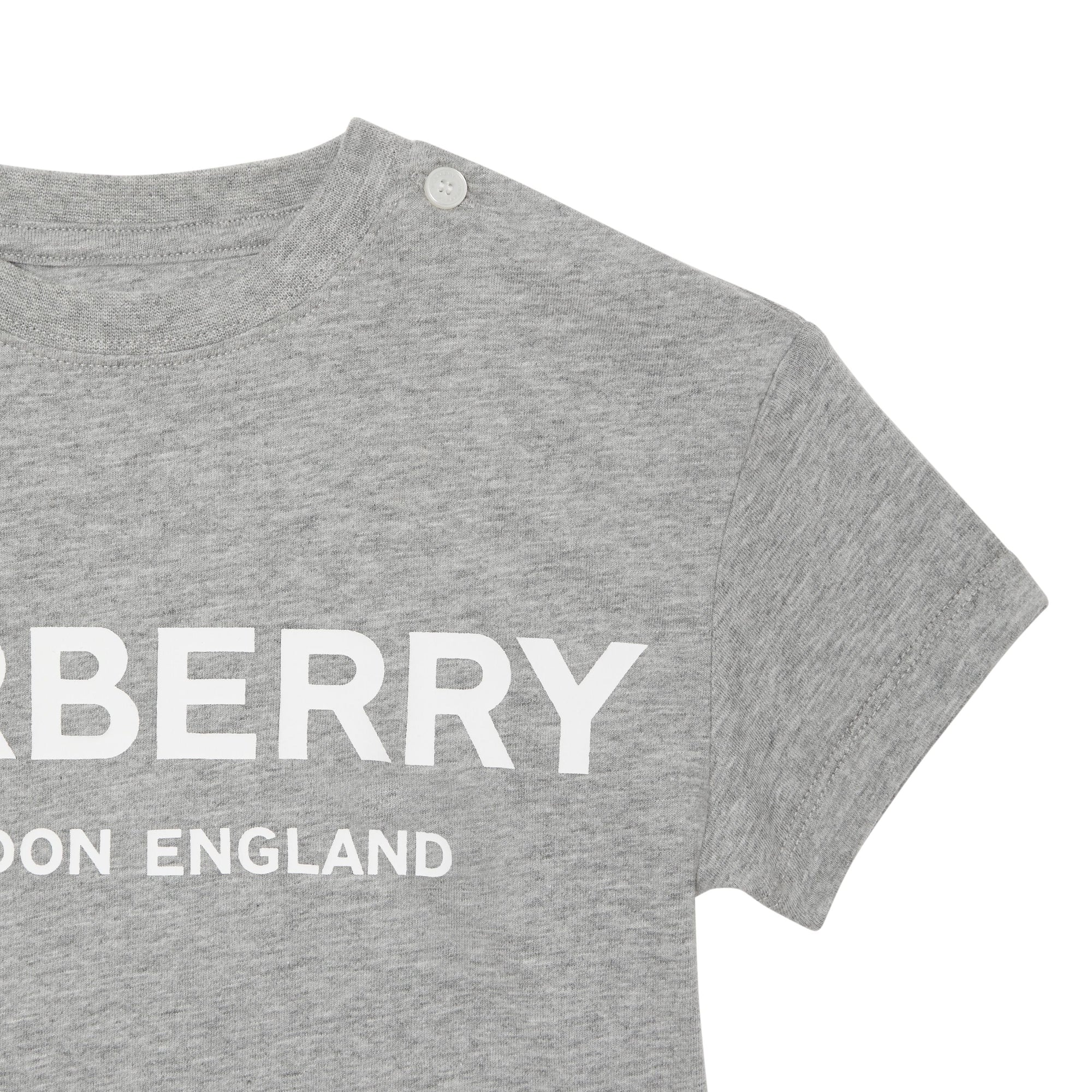 GREY MELANGE T-shirt en coton avec logo