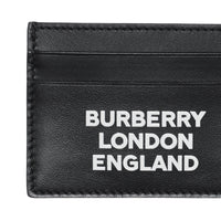 BLACK Porte-cartes en cuir avec logo imprimé