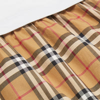 WHITE Robe en coton Vintage check