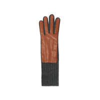 Gants en cachemire et cuir d'agneau - Hâle & anthracite