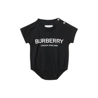 Coffret cadeau quatre pièces pour bébé en coton avec logo imprimé - Noir & blanc