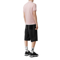 ALABASTER PINK Polo en coton avec patte de boutonnage à motif check