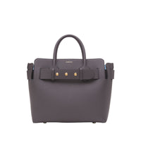 Petit sac the belt en cuir à triple pression - Gris anthracite