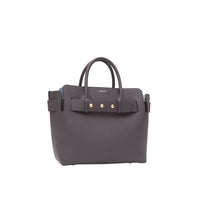 Petit sac the belt en cuir à triple pression - Gris anthracite