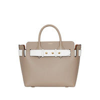 Petit sac the belt en cuir tricolore à triple pression - Gris minéral