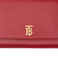 Portefeuille en cuir monogram avec sangle amovible - Carmin