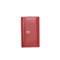 Portefeuille en cuir monogram avec sangle amovible - Carmin