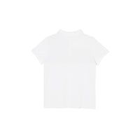WHITE Polo en coton avec Vintage check