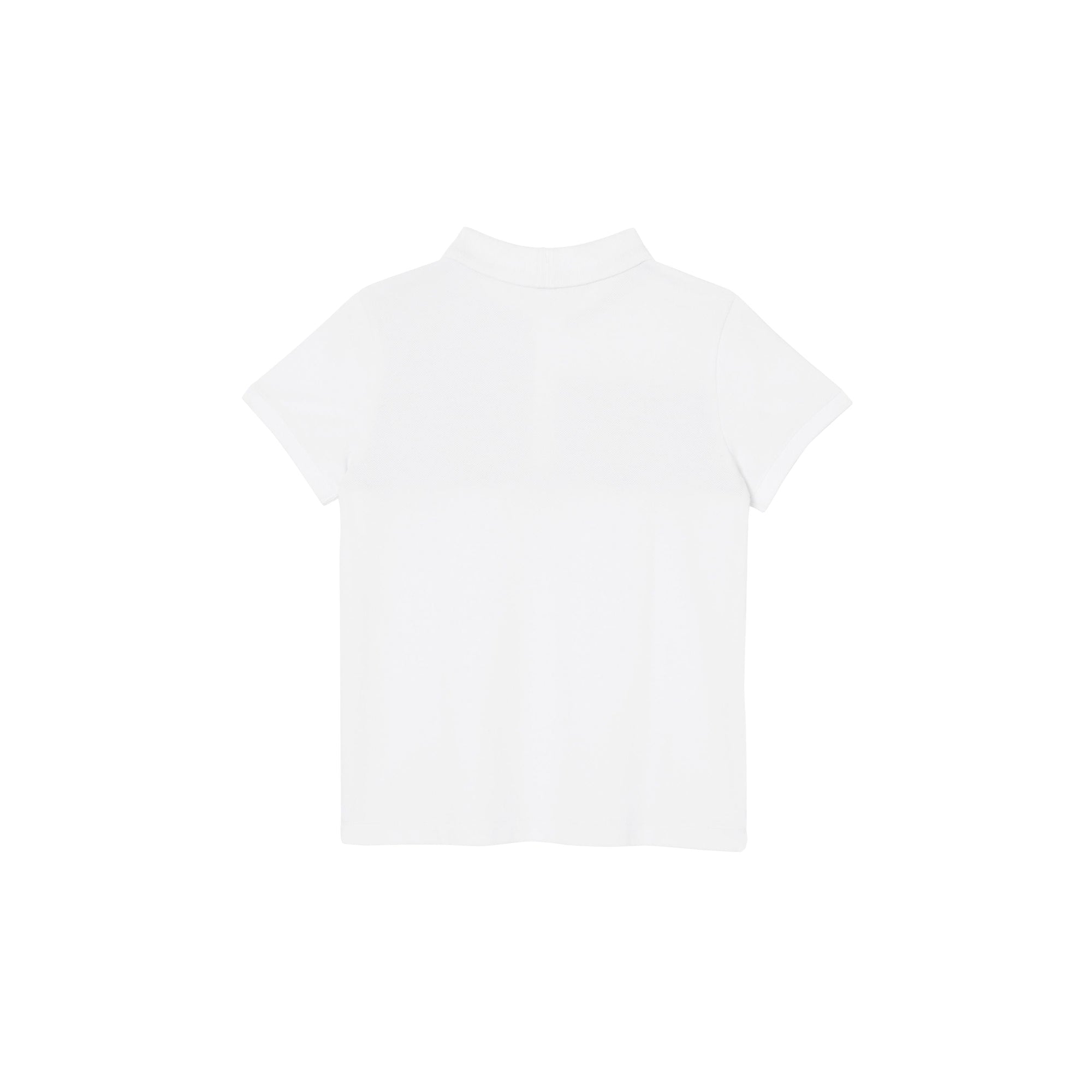 WHITE Polo en coton avec Vintage check