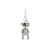 Bijou Thomas bear plaqué palladium - Noir & argent