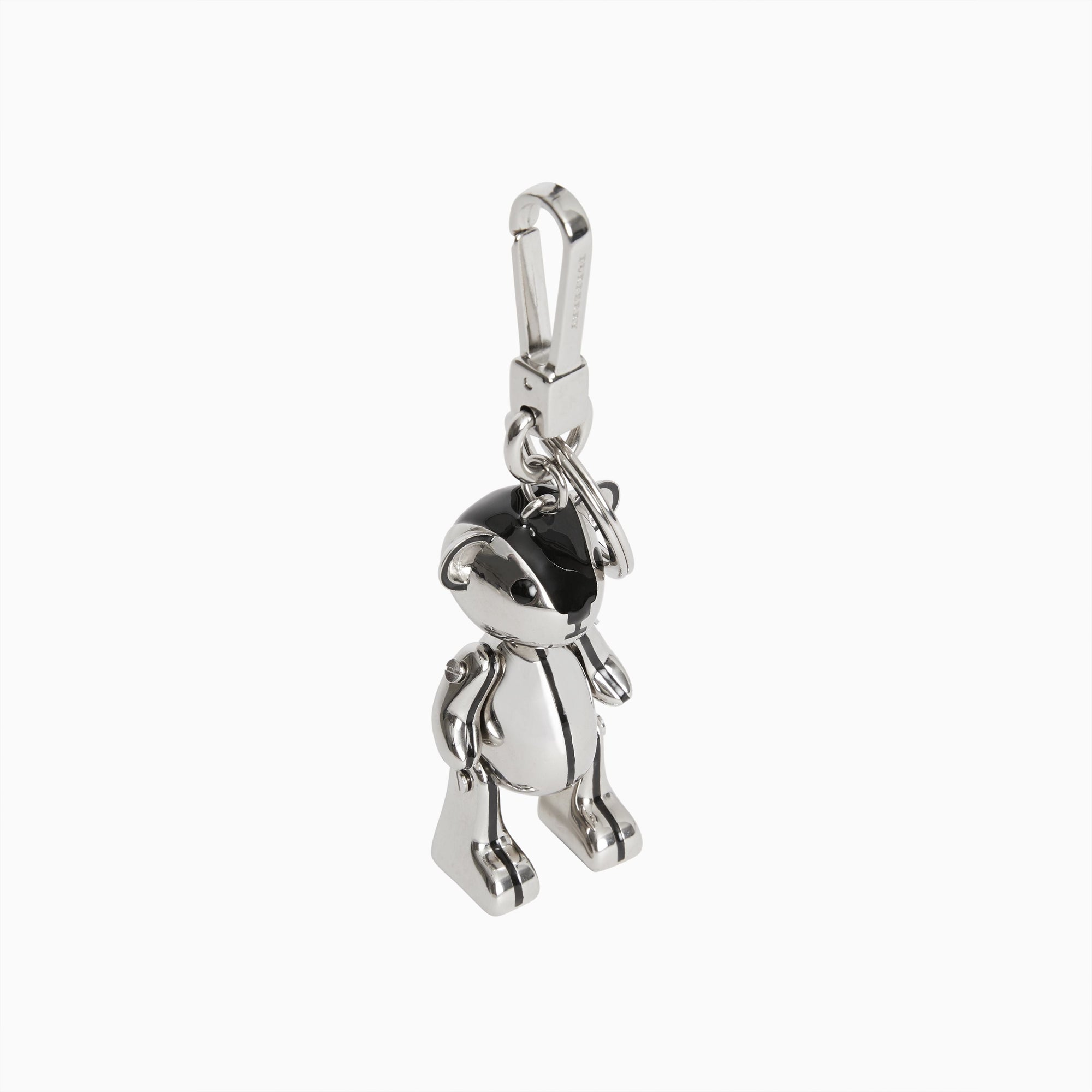 Bijou Thomas bear plaqué palladium - Noir & argent