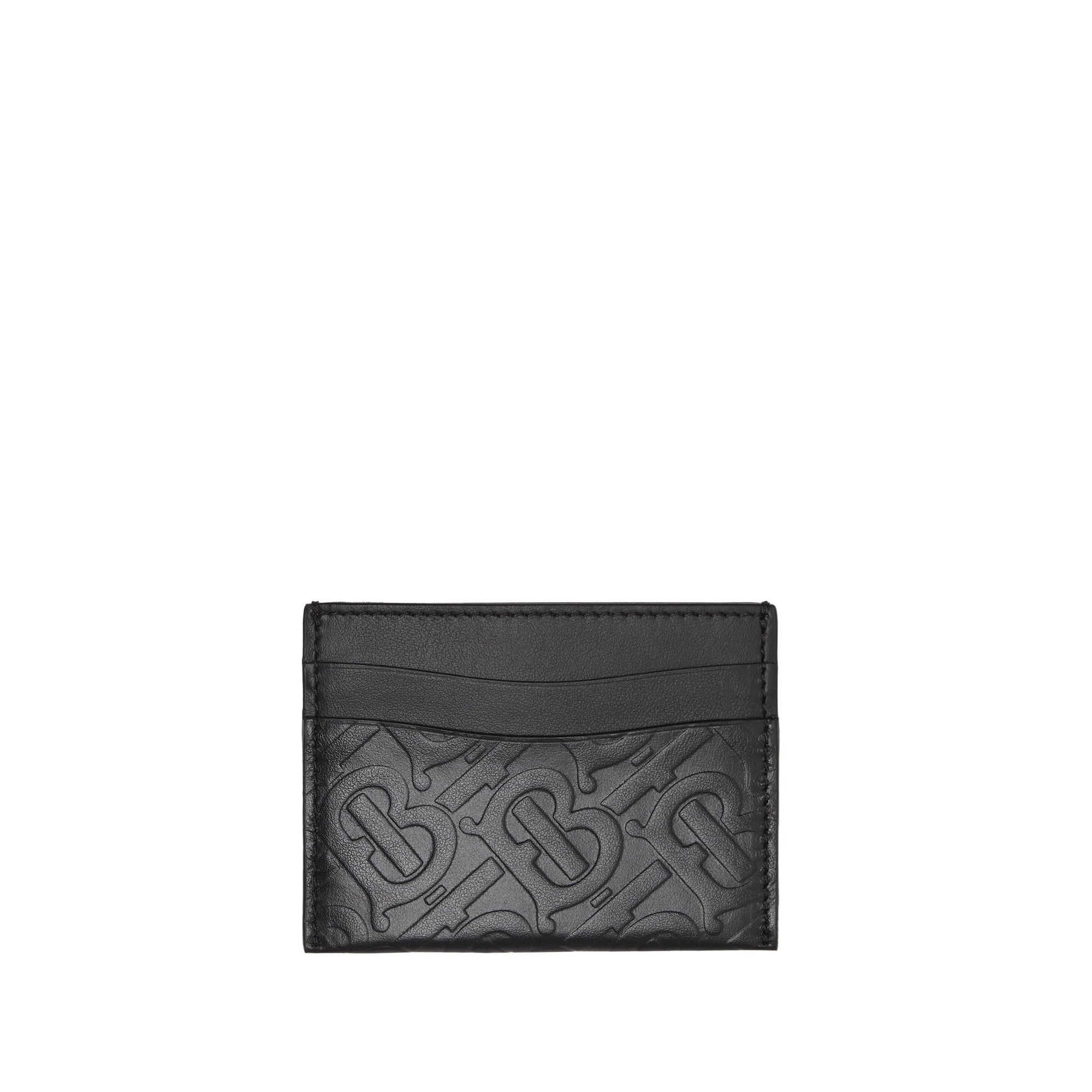 Porte-cartes en cuir Monogram - Noir