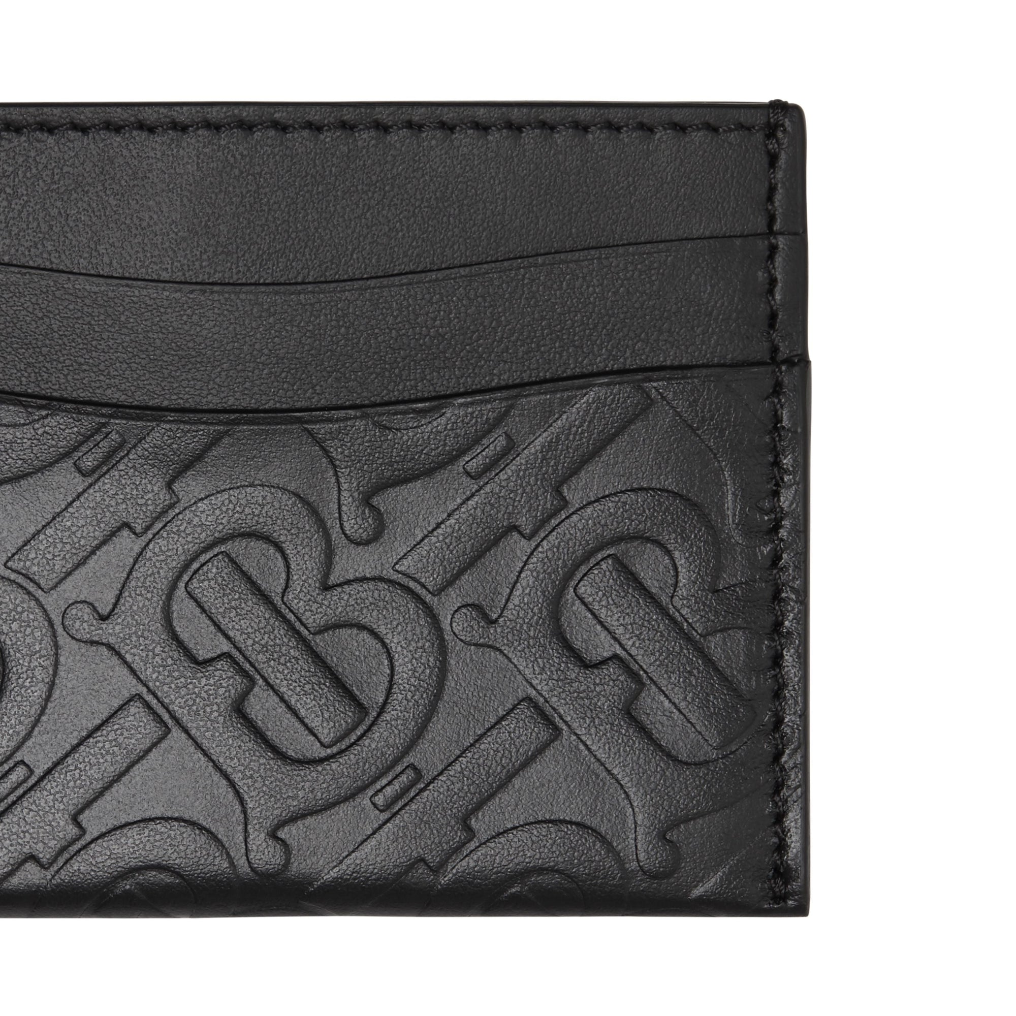 Porte-cartes en cuir Monogram - Noir