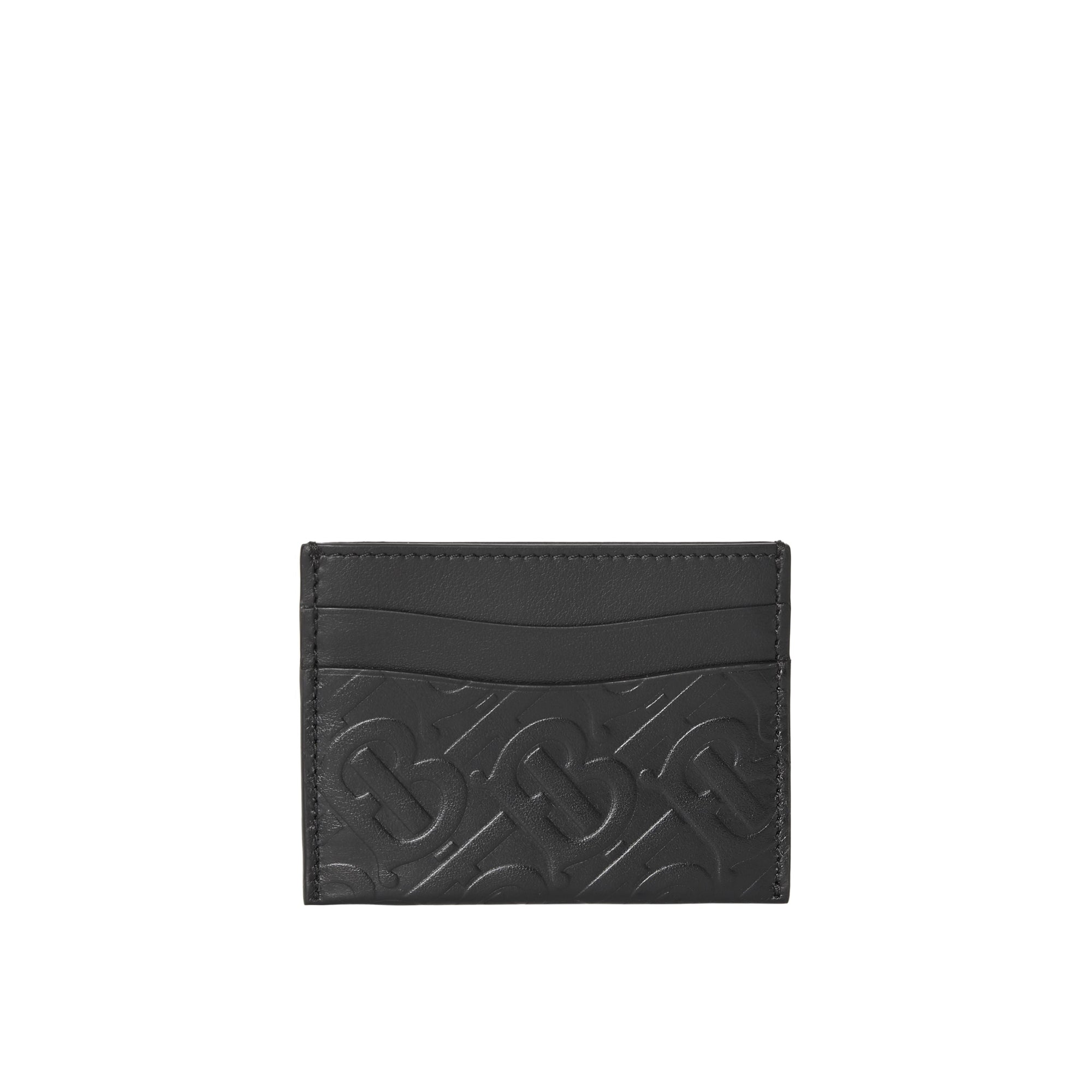 Porte-cartes en cuir Monogram - Noir