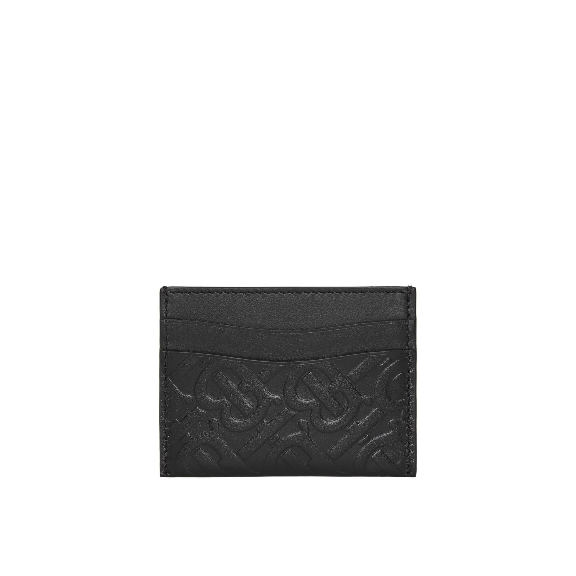 Porte-cartes en cuir Monogram - Noir