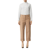 CAMEL Pantalon 7/8 en coton extensible avec rayures iconiques
