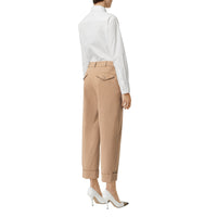 CAMEL Pantalon 7/8 en coton extensible avec rayures iconiques